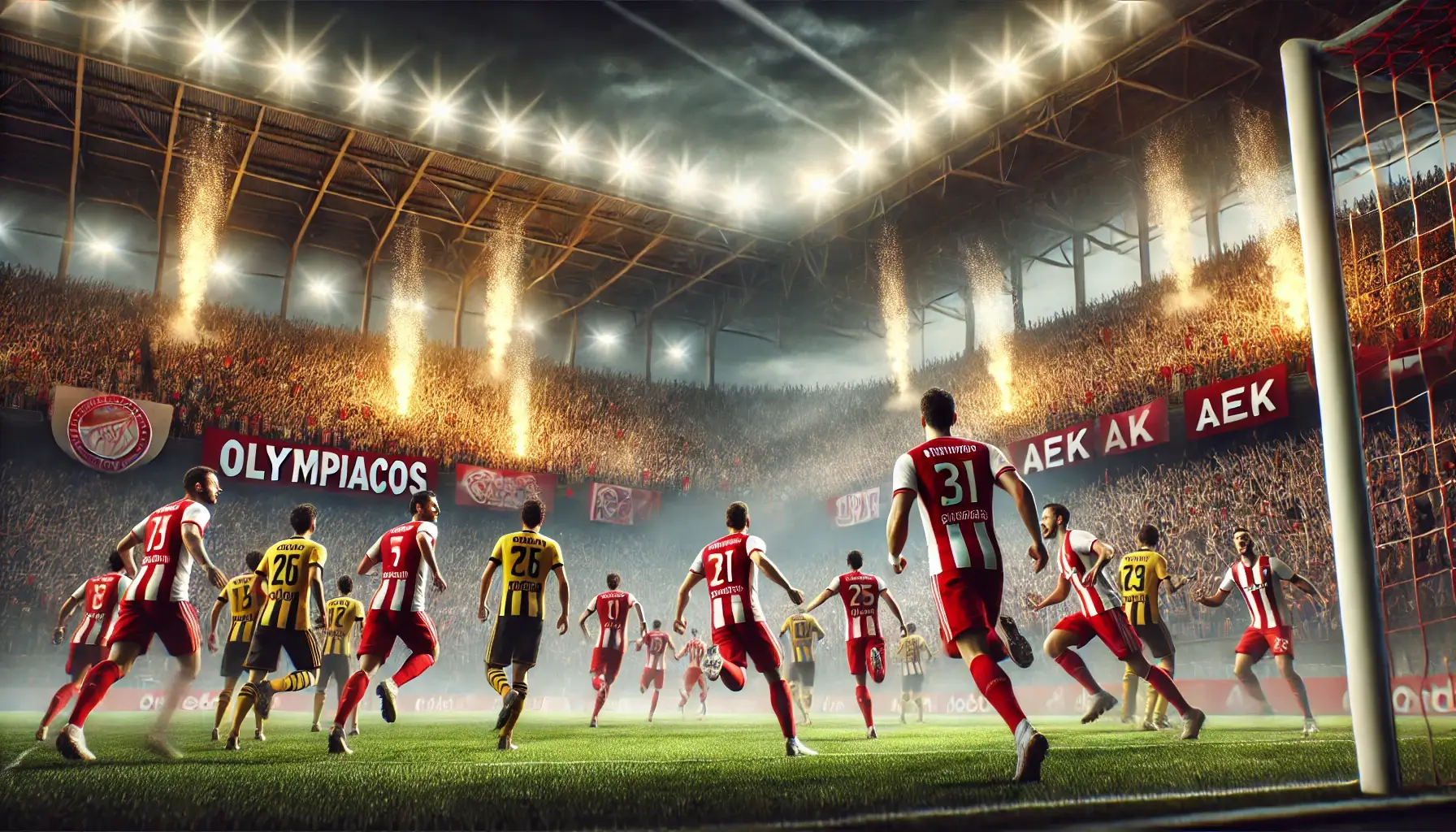 Καταιγιστικός Ολυμπιακός διέλυσε την ΑΕΚ με 6-0 και αγγίζει τον τελικό!